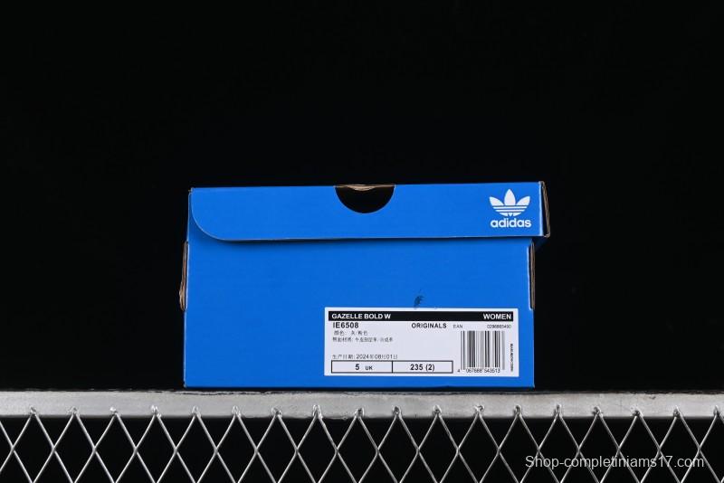 Adidas Originals Gazelle Bold IE6508 Low-Top Sneakers with Thick Sole for Casual Wear, Non-Slip and Durable - IE6508