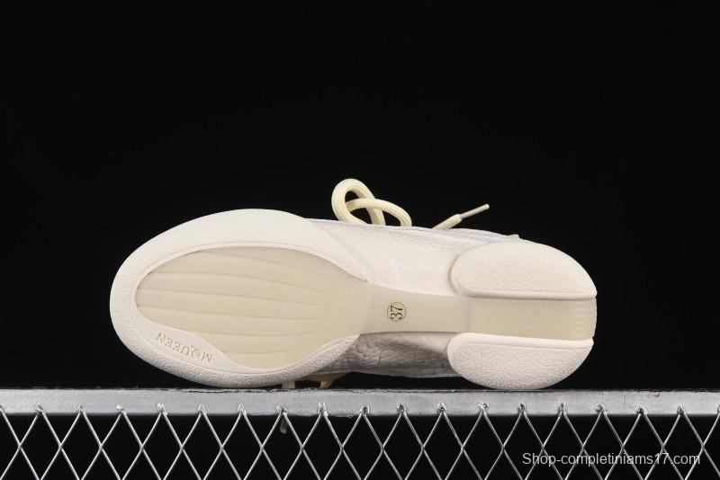 Alexander McQueen Flexion Retro Sneakers in Off-White with Anatomical Design and Split Sole - 2024s