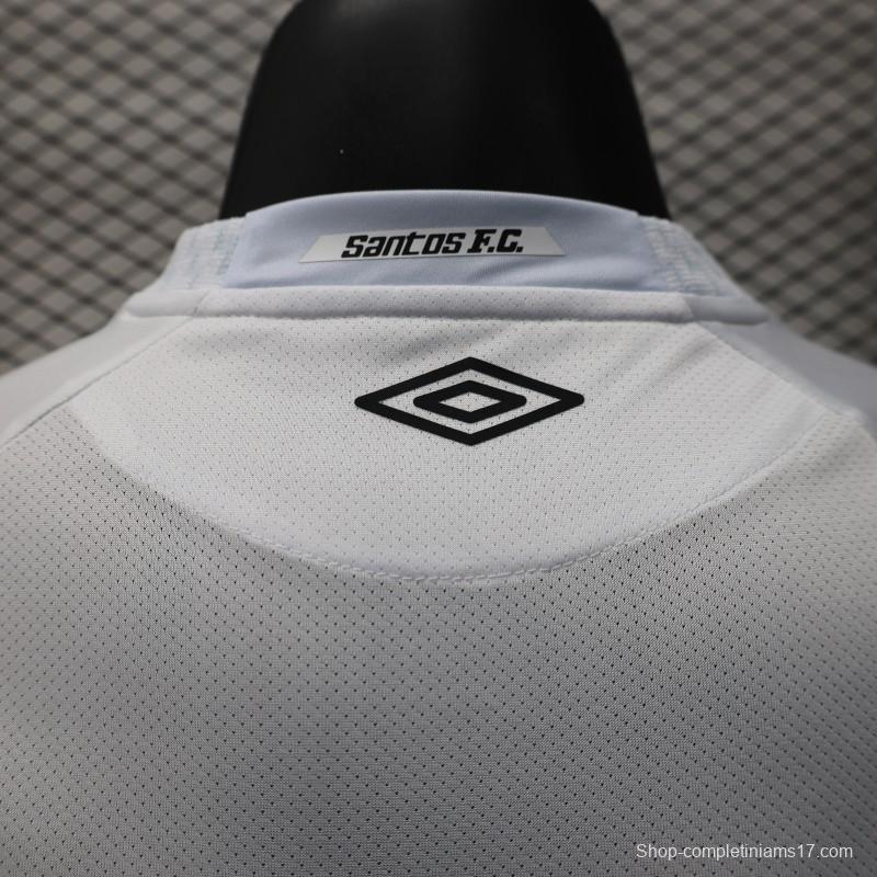Player Version 25/26 Santos Home Jersey Without Sponsors