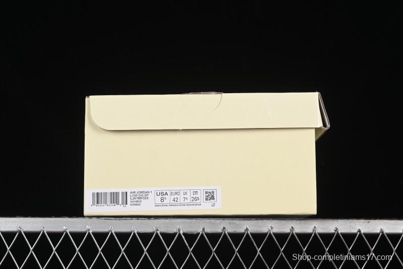 Nike Travis Scott x Fragment Design x Air Jordan 1 Low OG SP AJ1 Supreme Collaboration - LJ5188-023