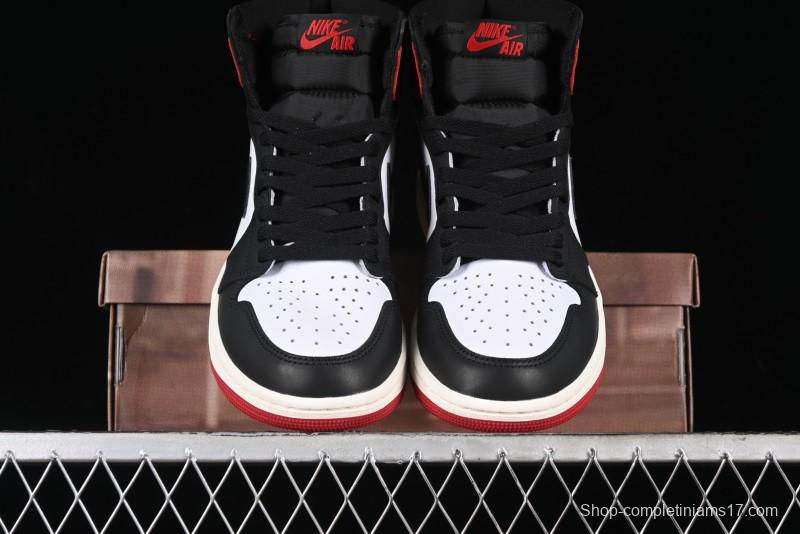Nike Air Jordan 1 High OG Retro Basketball Shoes with Black Toe Design - DZ5485-106