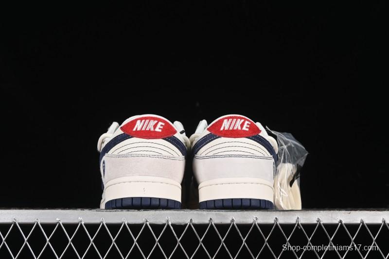 Nike SB Dunk Low BAPE Collaboration - Strap Blue Swoosh Anniversary Customized Low-Top Casual Sneakers SJ2068-298