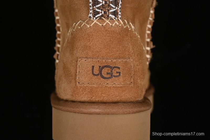 UGG Classic Mini Alpine Genuine Leather Warm and Versatile Snow Boots - 1158251