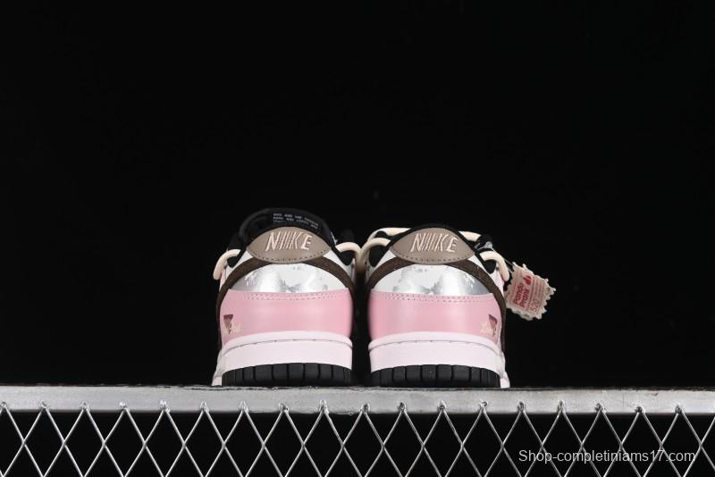 Nike Dunk Low Panda Prank Special Edition Heartbeat Mail Casual Sneakers - CW1590-100