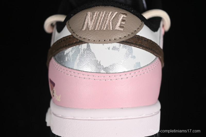 Nike Dunk Low Panda Prank Special Edition Heartbeat Mail Casual Sneakers - CW1590-100