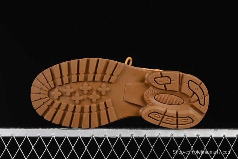 Timberland Outdoor Mid-Top Casual Martin Boots with Premium Italian Suede Leather - TB10059YELLOW