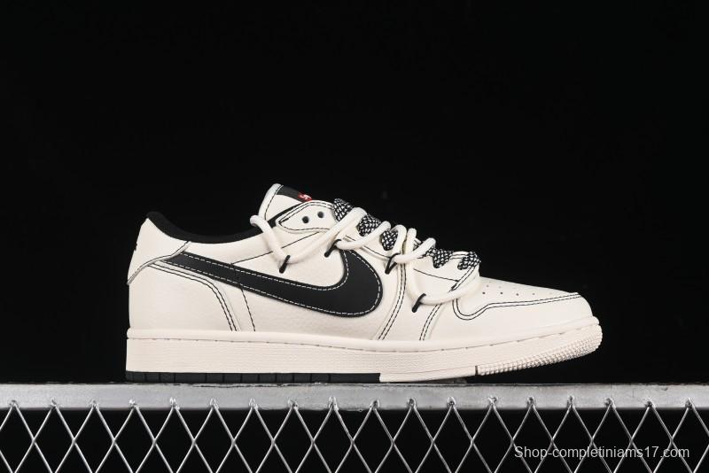 Nike Travis Scott x Fragment Design x Air Jordan 1 Low OG SP AJ1 Supreme Collaboration - SJ0086-134