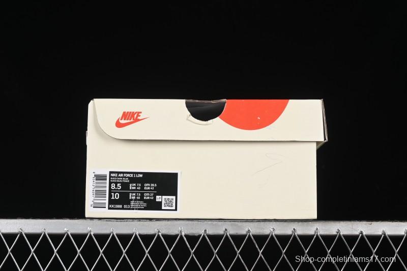 Nike Air Force 1 '07 Low Gucci Stone Island Collaboration - Off White Graphite Low-Top Casual Sneakers - KK1988-013