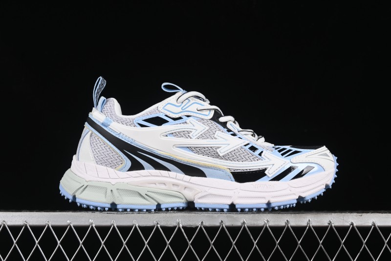 Off-White Be Right Back Low-Top Lifestyle Sneakers in White Blue - X.E5
