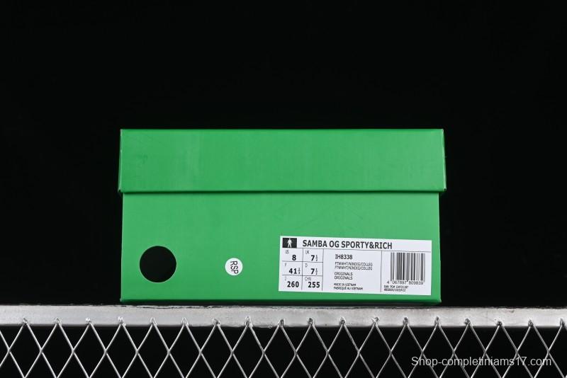 Adidas Originals Samba OG Sporty&Rich Retro Casual Sneakers - IH8338