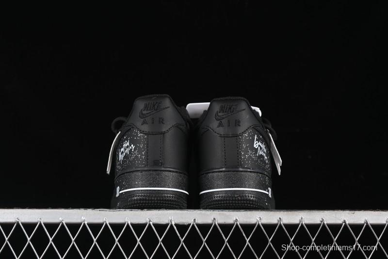 Nike Air Force 1 '07 Low Retro Street Spray White Peach Bubble Casual Sneakers - ZH0316-038