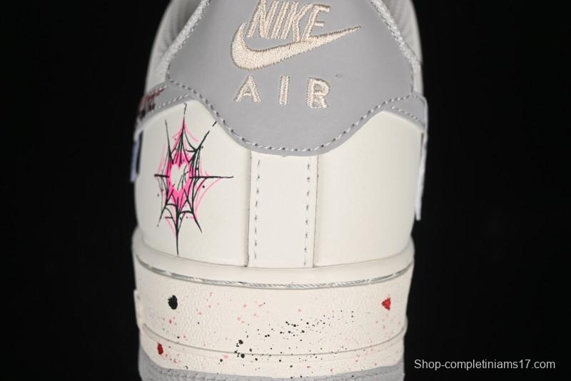 Nike Air Force 1 '07 Low Halloween Edition "Mercury Spider" Casual Sneakers - FB1893-333