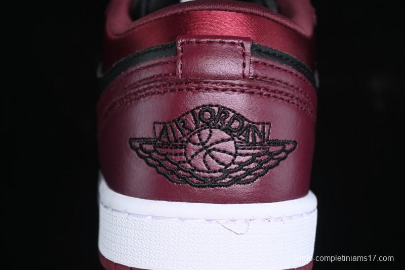 Nike Air Jordan 1 Low AJ1 Black Wine Red Metallic Wings DB6491-600