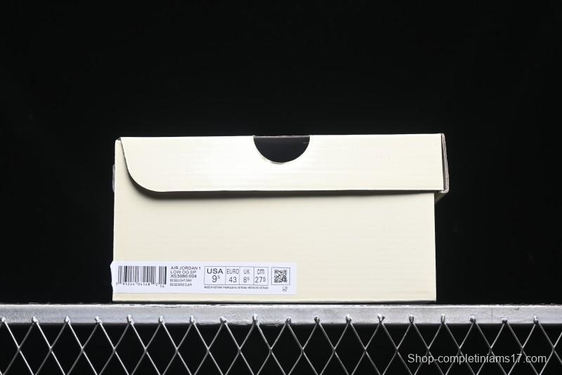 Nike Travis Scott x Fragment Design x Air Jordan 1 Low OG SP AJ1 Collaborative Sneakers - XS3086-004