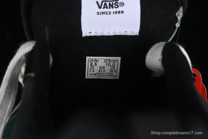 Vans Knu Skool Carbon Grey Black Green Low Top Retro Casual Vulcanized Sneakers - VN000D6CCI2