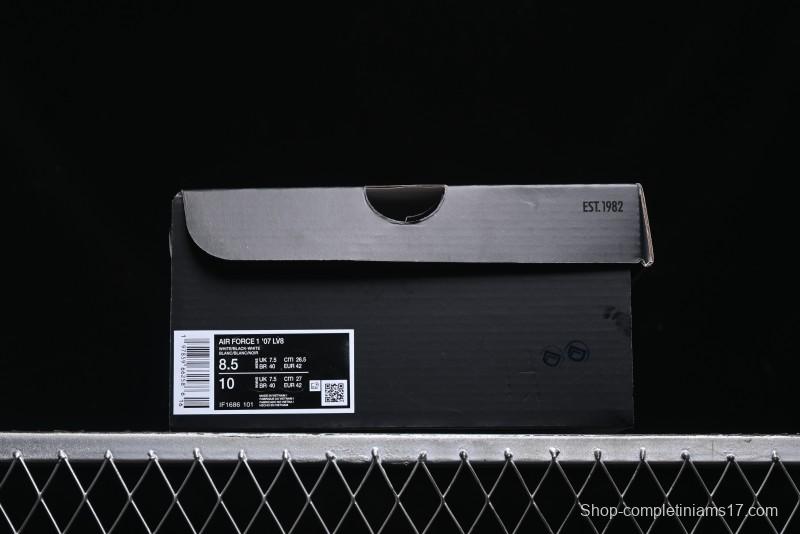 Nike Air Force 1 '07 Low Stussy Collaboration - Crystal Milk Coffee Low-Top Casual Sneakers - IF1686-101