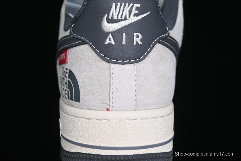 Nike Air Force 1 '07 Low Supreme The North Face Collaboration - Grey Black Red Logo - XZ6188-112