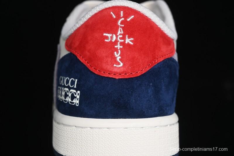 Nike Travis Scott x Fragment Design x Air Jordan 1 Low OG SP AJ1 Multi-Color Patchwork Low-Top Casual Sneakers - DM7866-039