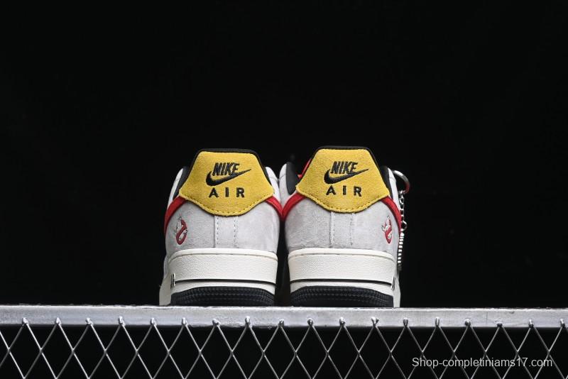 Nike Air Force 1 '07 Low Halloween Collaboration - Red Grey Pig Version Low Top Casual Sneakers - KK1988-020
