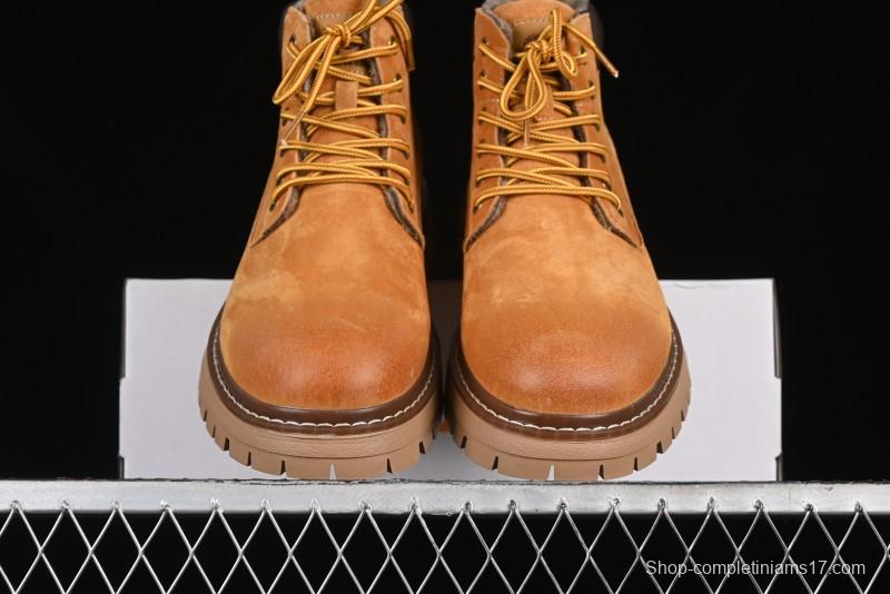 Timberland Classic Mid Waterproof Insulated Boot with Premium Suede Leather - TB10069-1YELLOW