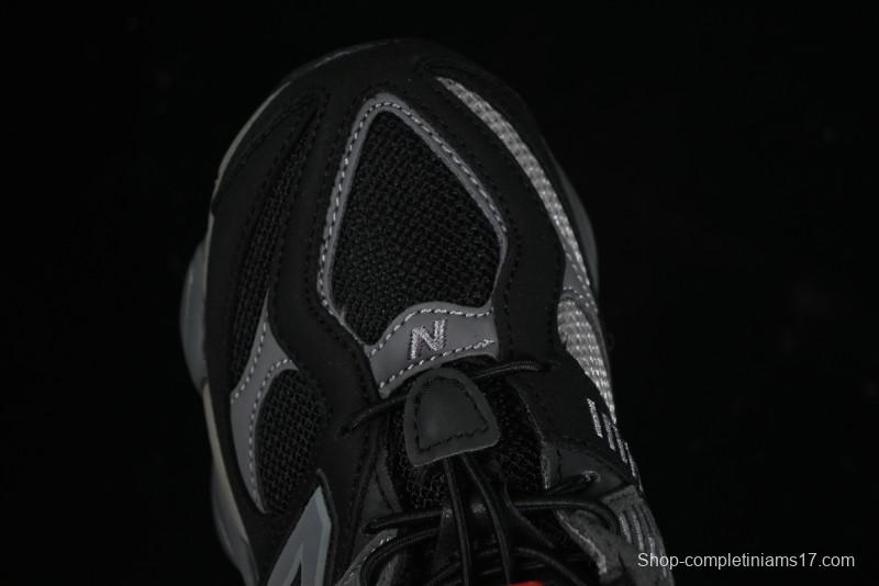 New Balance 9060 Series Hook and Loop Kids Sneakers - PV9060BLK