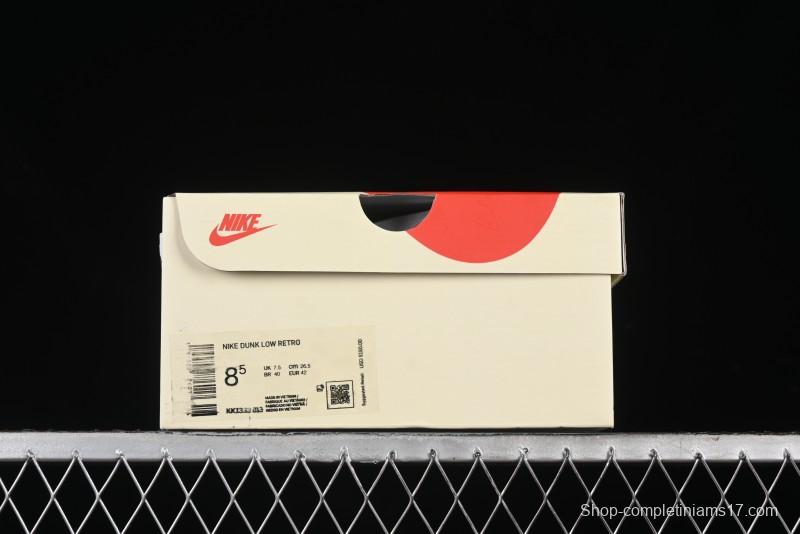 Nike SB Dunk Low Collaboration with Violent Bear - Patchwork Grey Swoosh Anniversary Custom Edition Low-Top Casual Skate Shoes - KK1333-013