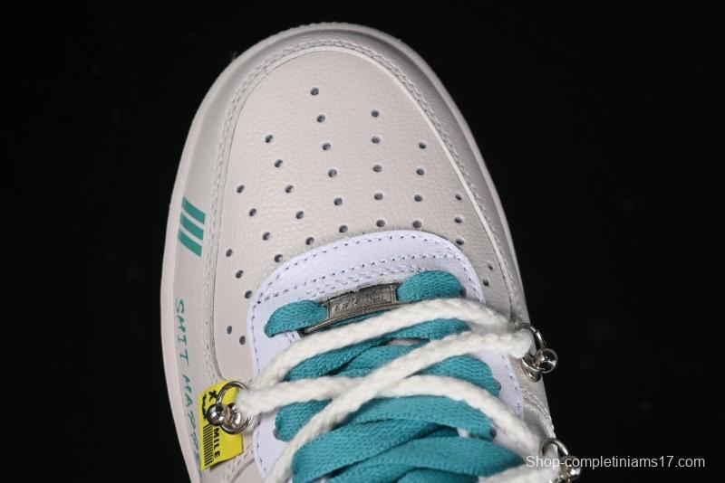Nike Air Force 1'07 Low "Keep Smile" Casual Lace-Up Sneakers - DZ1328-112
