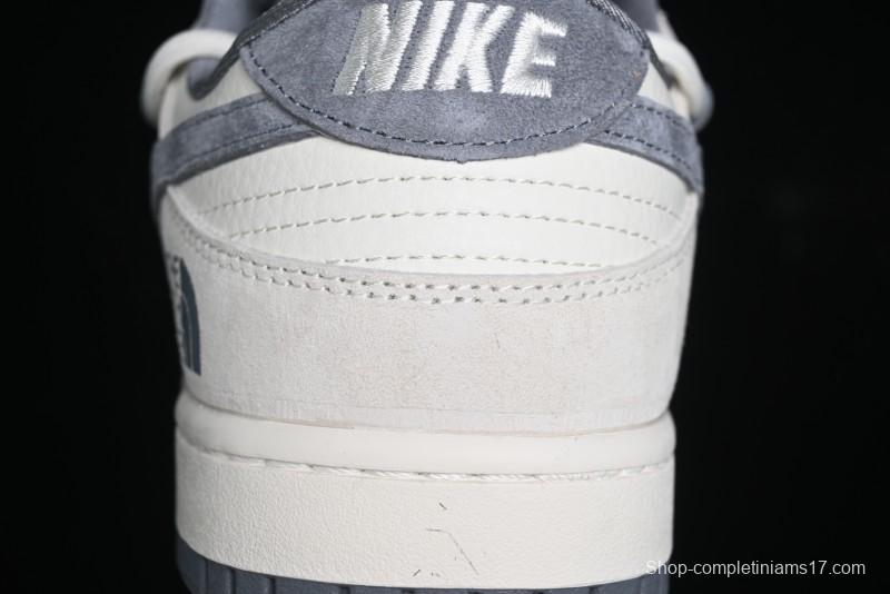 Nike SB Dunk Low The North Face Collaboration Anniversary Edition Customized Low-Top Casual Skate Shoes - DM6868-002