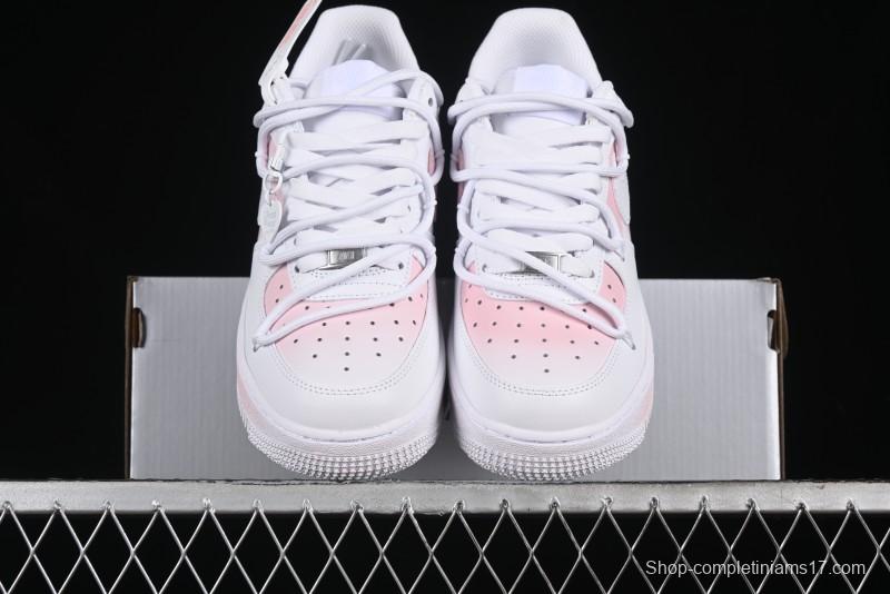 Nike Air Force 1 '07 Low Custom Spray Cherry Blossom Story Low-Top Casual Sneakers - ZH0316-052