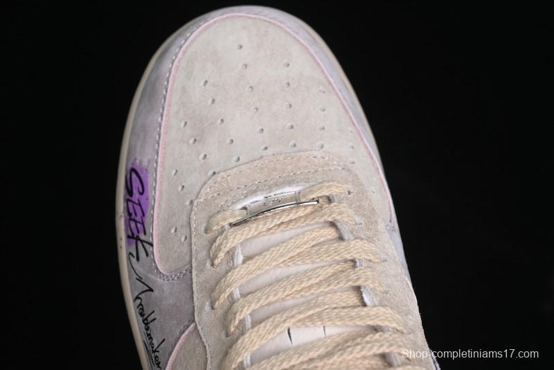 Nike Air Force 1 '07 Low Purple Taro Demon Casual Sneakers - ZB2121-301