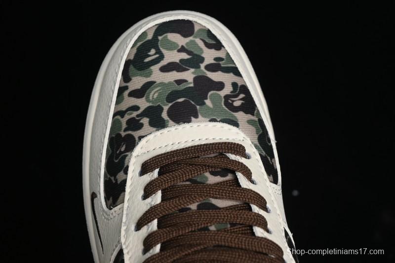 Nike Air Force 1 Low Bape Collaboration - Beige Camo Casual Sneakers - KK1988-019