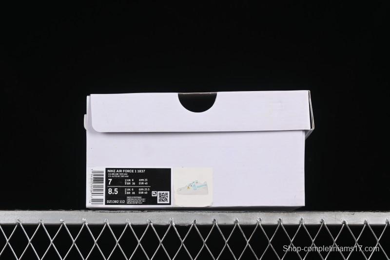 Nike Air Force 1'07 Low "Keep Smile" Casual Lace-Up Sneakers - DZ1328-112