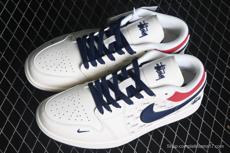 Nike Air Jordan 1 Low AJ1 Stussy Collaboration - Retro Basketball Shoes - XX3318-566