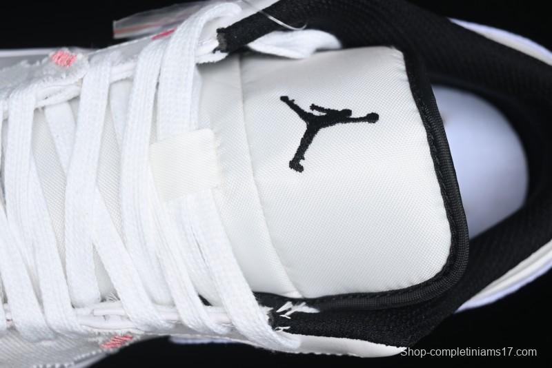 Nike Air Jordan 1 Low Retro Basketball Shoes - Panda Mischief Qixi Theme with Special Graffiti Design - 553558-132