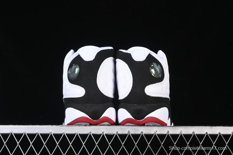 Nike Air Jordan 13 Retro Basketball Shoes in Black/White - 414571-104