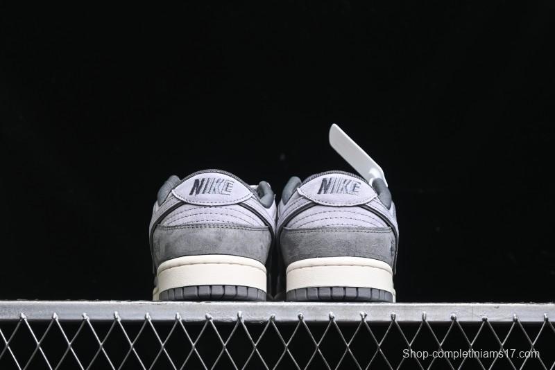 Nike SB Dunk Low Stussy Collaboration - Granite Grey Anniversary Custom Low-Top Casual Skate Shoes - XS1086-008