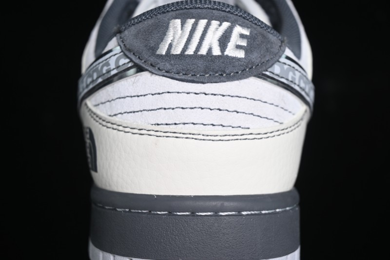 Nike SB Dunk Low The North Face Collaboration - Grey White Anniversary High-End Custom Low-Top Casual Skate Shoes - XX3186-202