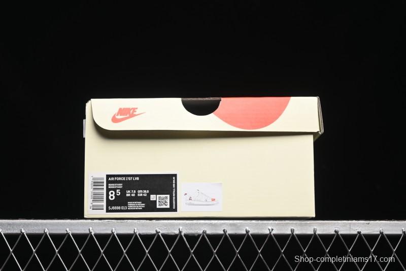 Nike Air Force 1 '07 Low Stussy Collaboration - Double Swoosh Red Tag Low-Top Casual Sneakers - SJ6698-013