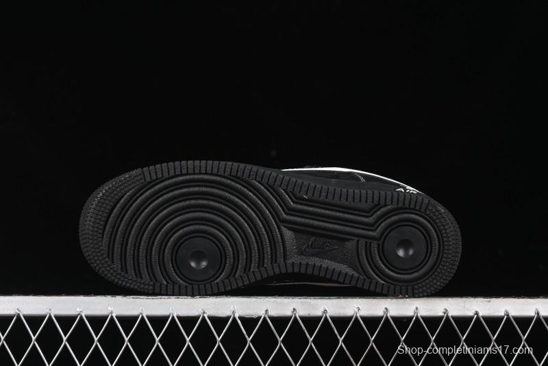 Nike Air Force 1 '07 Low Stussy Collaboration - Samurai Black Low-Top Casual Sneakers - XZ6188-969