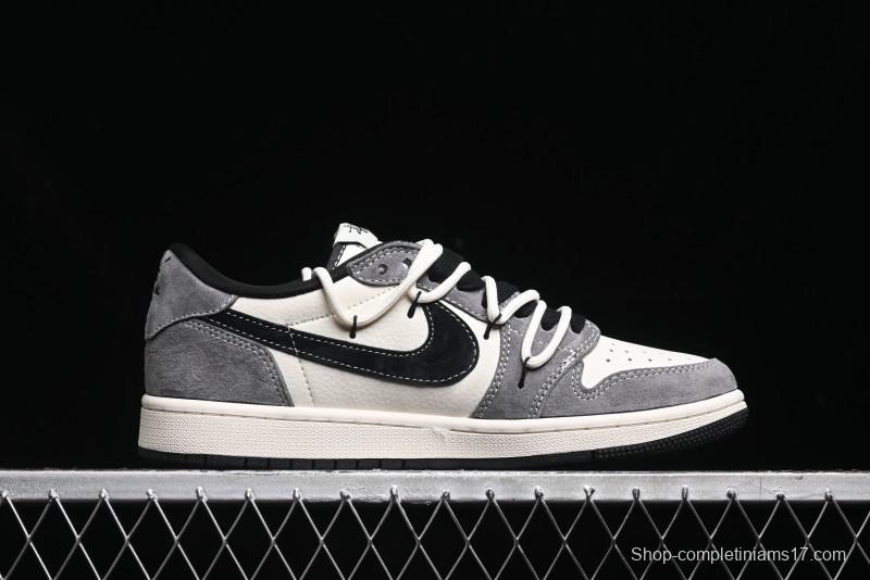 Nike Air Jordan 1 Low OG SP Travis Scott x Fragment Design Collaboration Sneakers - SJ0086-141