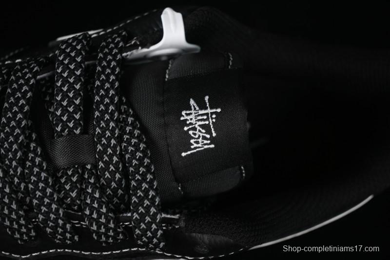 Nike Air Force 1 '07 Low Stussy Collaboration - Samurai Black Low-Top Casual Sneakers - XZ6188-969