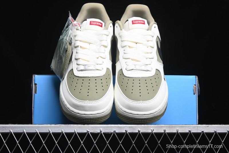 Nike Air Force 1 '07 Low Supreme Casual Sneakers in Military Green - CH6336-508