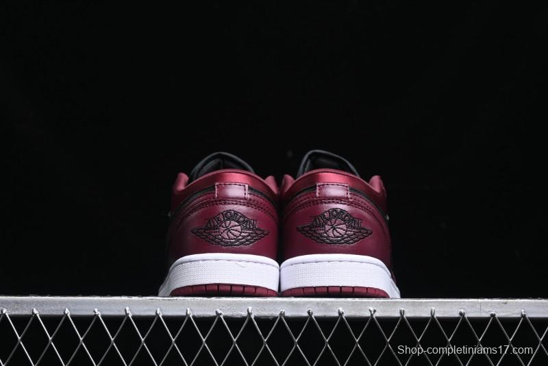 Nike Air Jordan 1 Low AJ1 Black Wine Red Metallic Wings DB6491-600
