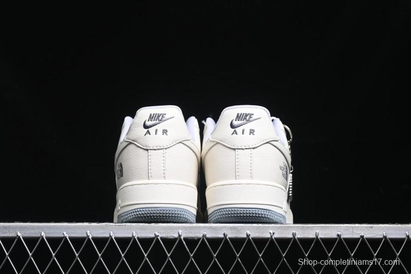 Nike Air Force 1 '07 Low The North Face Collaboration - Beige Grey Sole Low-Top Casual Sneakers - DF0188-014