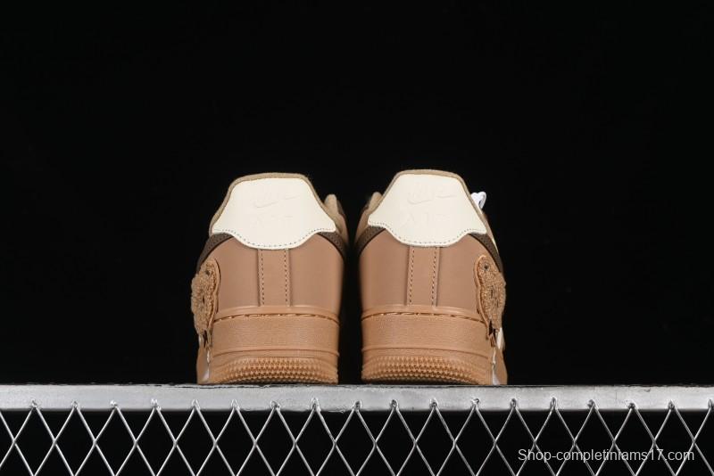 Nike Air Force 1 '07 Low Maillard Bear Casual Sneakers - CJ9297-999