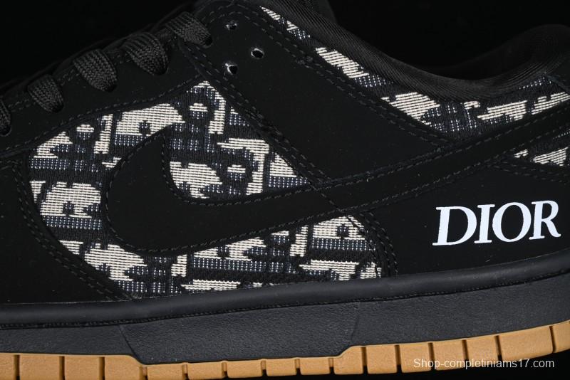 Nike SB Dunk Low APE Collaboration - Camouflage Black Swoosh Anniversary Custom Low-Top Casual Sneakers - KK1333-017