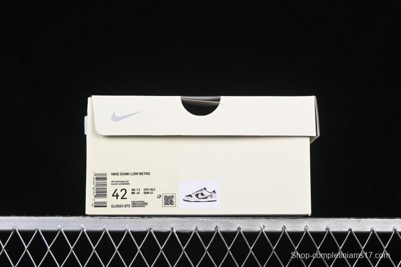 Nike SB Dunk Low Lightning Collaboration Daisy White Swoosh Anniversary Custom Low-Top Casual Skate Shoes - DJ2024-073