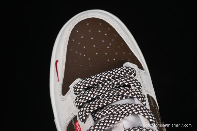 Nike SB Dunk Low The North Face x Supreme Collaboration Anniversary Edition High-End Custom Low-Top Casual Sneakers - DJ2024-056