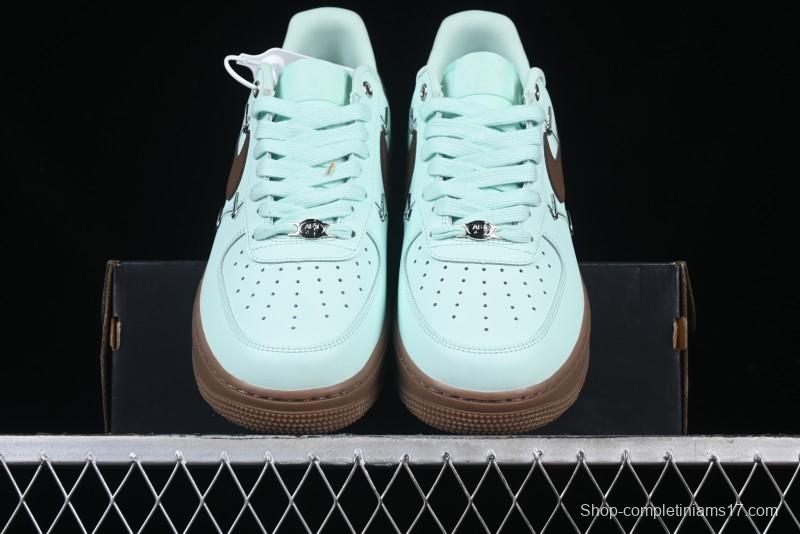 Nike Air Force 1 '07 Low Casual Sneakers with Full-Length Air Cushion - IB8894-329