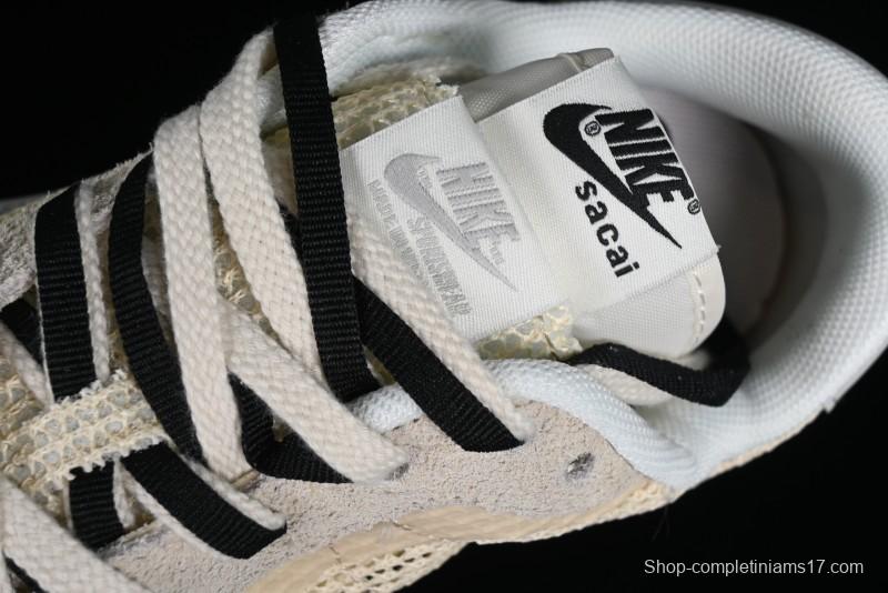 Nike Sacai VaporWaffle 3.0 Deconstructed Sneakers with Overlapping Swoosh and Dual Tongue - CV1363-101